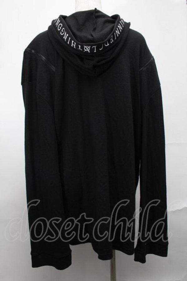 画像2: NieR Clothing / フード付カーディガン  黒 S-25-08-20-020-PU-TO-HR-ZS (2)