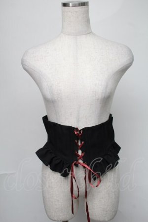 画像: metamorphose / フリルコルセット  黒 S-25-08-21-001-ME-TO-AS-ZS