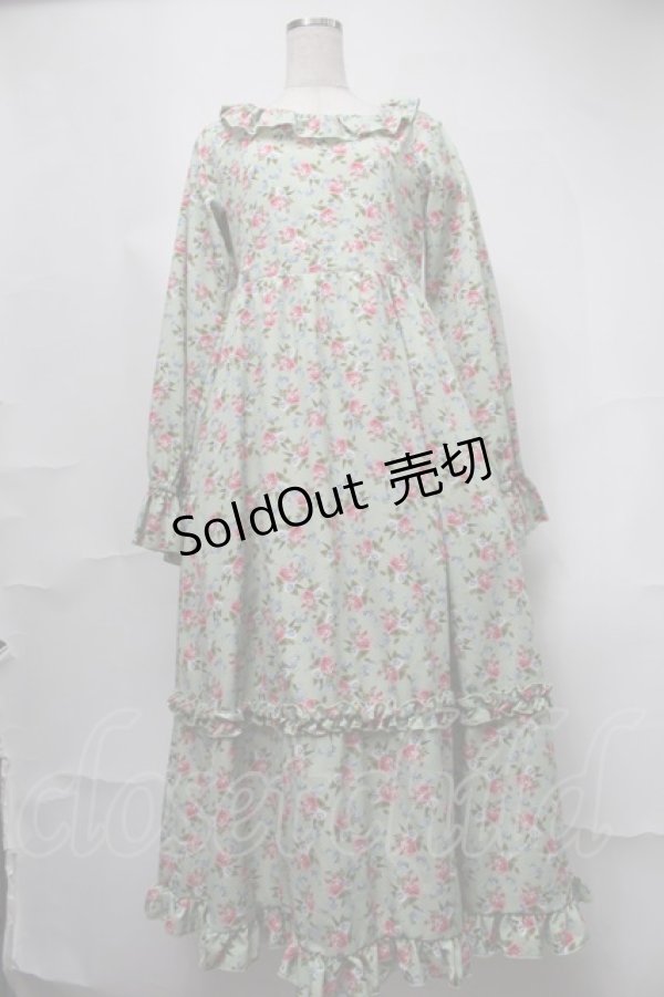 画像1: LOLITAその他 / 星名桜子コラボワンピース  グリーン S-25-08-21-061-LO-OP-HR-ZT505 (1)