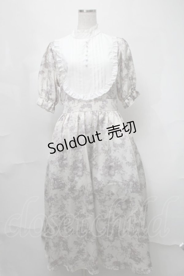 画像1: m petit by misako / トワルドジュイワンピース  ベージュ S-25-08-21-067-LO-OP-HR-ZT505 (1)