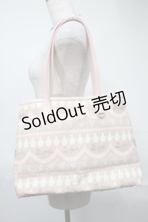 画像: Q-pot. / ストロベリーホイップクリーム　トートバッグ  ピンク S-25-08-21-1007-QP-BG-AS-ZS
