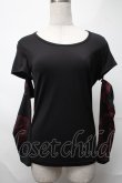 画像1: Qutie Frash / アームカバー付きTシャツ  黒 S-25-08-21-1013-QU-TO-AS-ZS (1)