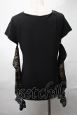 画像2: Qutie Frash / アームカバー付きTシャツ  黒ｘ金 S-25-08-21-1014-QU-TO-AS-ZS (2)