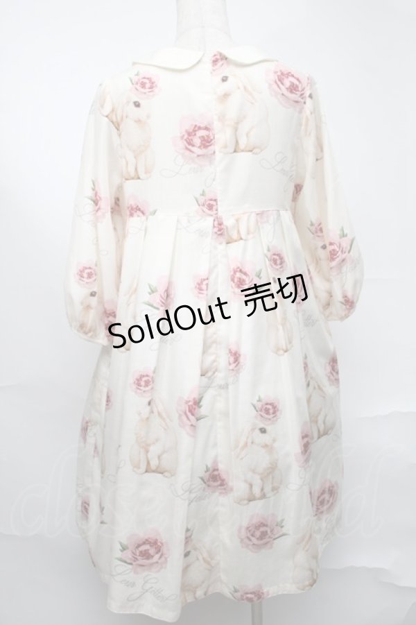 画像2: Leur Getter / Rose Rabbit袖付ワンピース  アイボリー S-25-08-21-1019-LU-OP-HR-ZS (2)