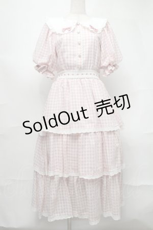 画像: meiify memory / LOVE for Ginghamろりーたワンピース M ピンク S-25-08-21-1022-LO-OP-AS-ZS