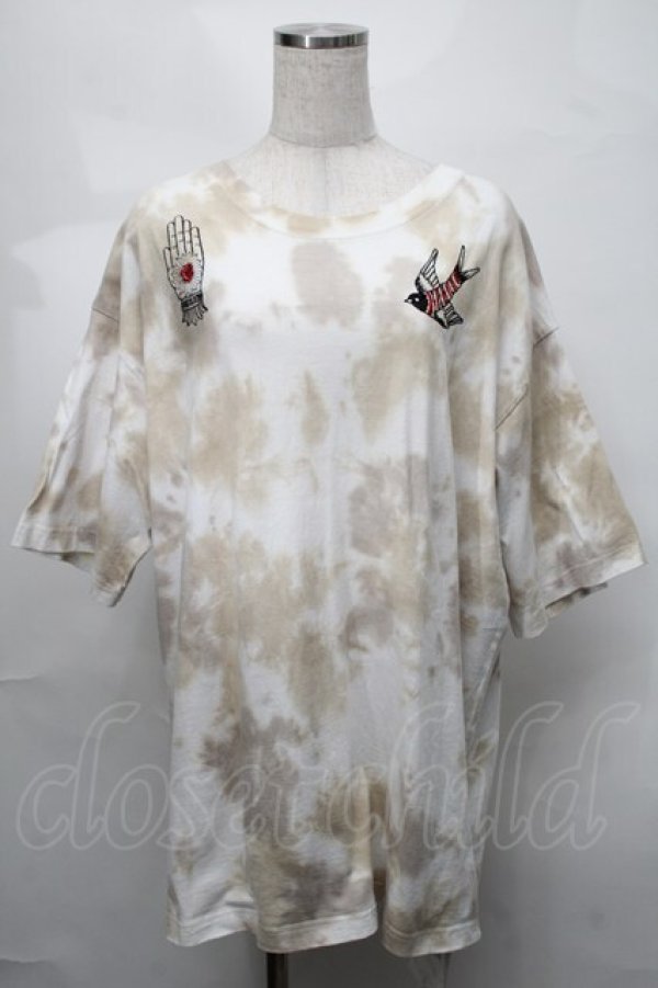 画像1: PUNK / タイダイTシャツ  オフ S-25-08-21-012-PU-TO-AS-ZT503 (1)