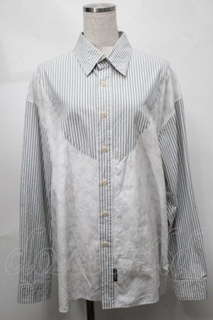 画像: MILKBOY / ストライプシャツ  白ｘサックス S-25-08-21-018-MB-BL-AS-ZS