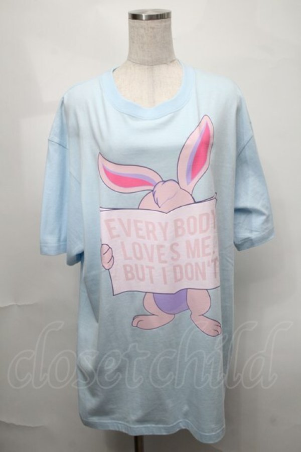 画像1: MILKBOY / HATE BUNNY　TEE L サックス S-25-08-21-020-MB-TS-AS-ZT504 (1)