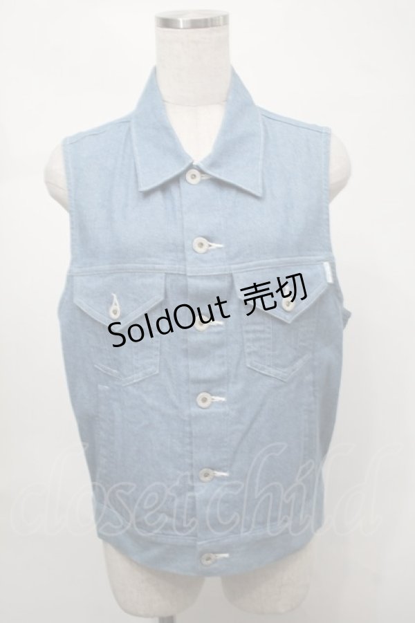 画像1: PINK HOUSE / デニムベスト  ブルー S-25-08-21-022-LO-TO-AS-ZT504 (1)