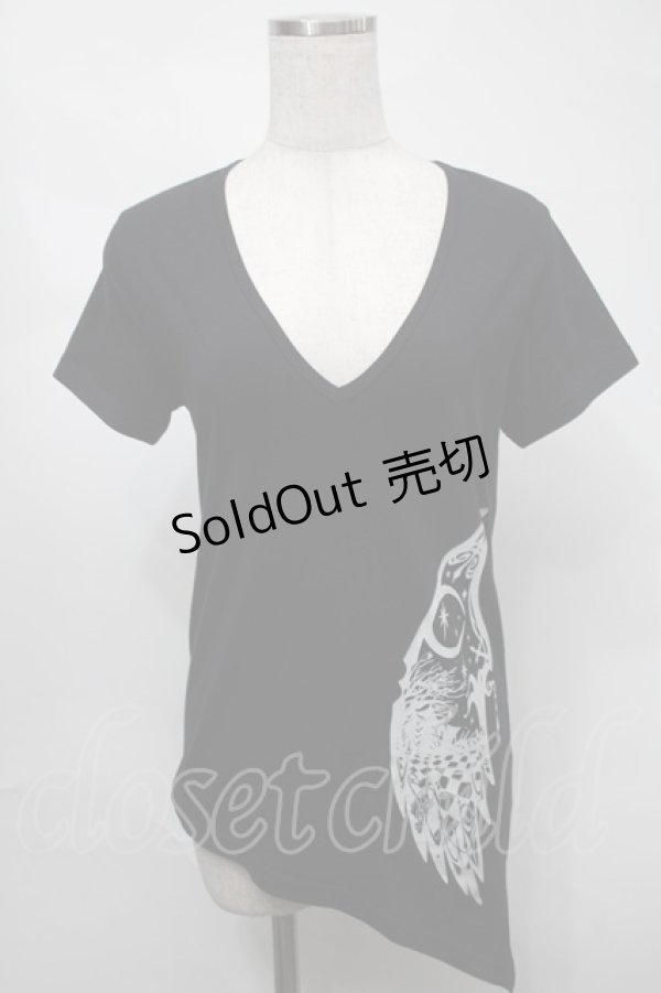 画像1: BPN / プリントアシメタンクトップ  黒 S-25-08-21-040-GO-TO-HR-ZT504 (1)