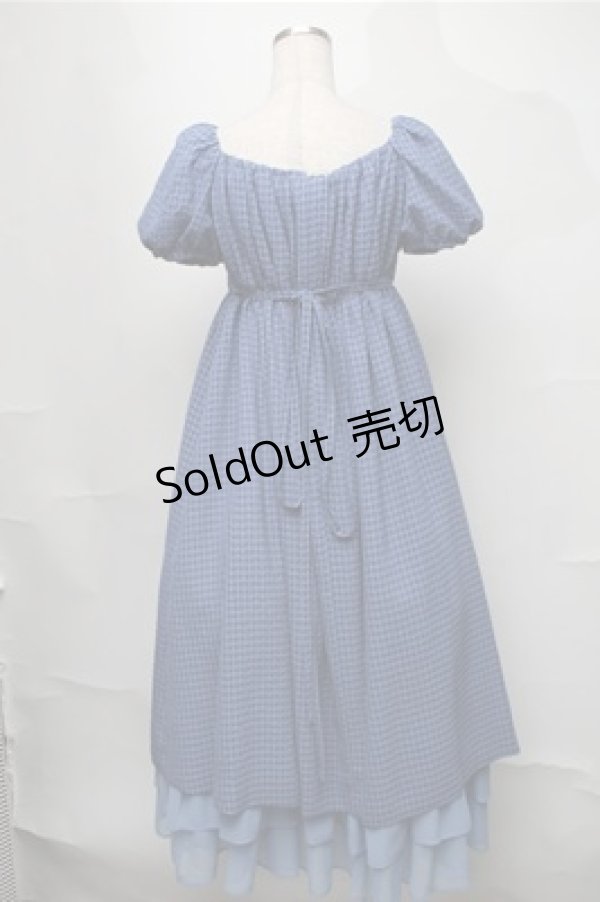 画像2: Moi-meme-Moitie / ジュリエットワンピース  ブルー S-25-08-22-1025-MO-OP-AS-ZS (2)
