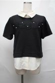 画像1: axes femme / トップス  黒 S-25-08-25-017-AX-TO-AS-ZS (1)