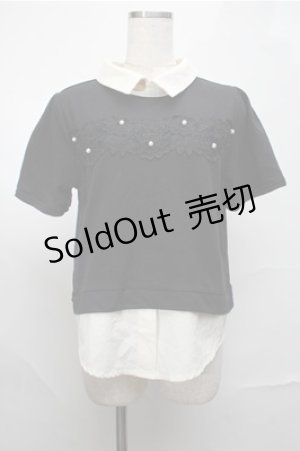 画像: axes femme / トップス  黒 S-25-08-25-017-AX-TO-AS-ZS