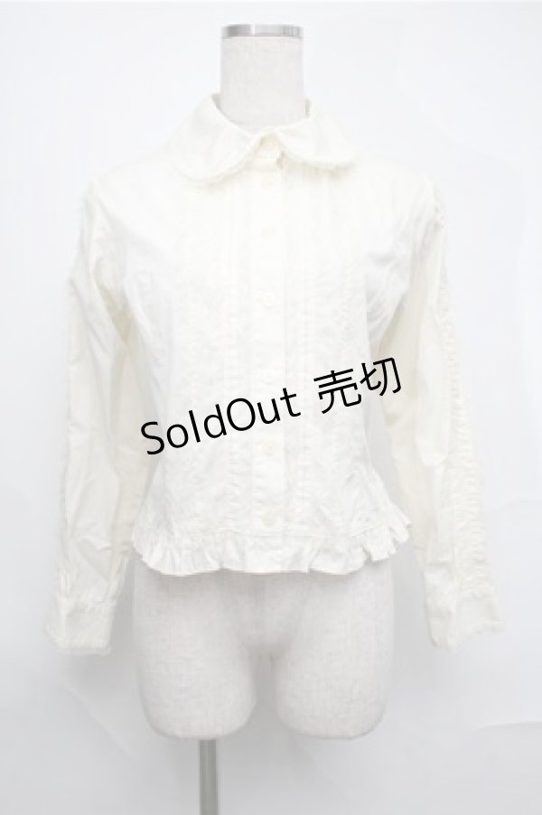 画像1: metamorphose / レースブラウス  キナリ S-25-08-25-003-ME-BL-HR-ZS (1)