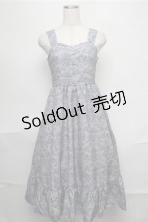 画像: m petit by misako / MSKトワルドジュイジャンパースカート S グレー S-25-08-25-036-LO-SK-AS-ZS