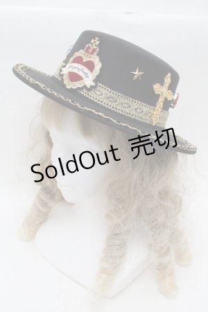画像: Angelic Pretty / Noble Collection Hat  黒 S-25-08-26-006-AP-AC-HR-ZS