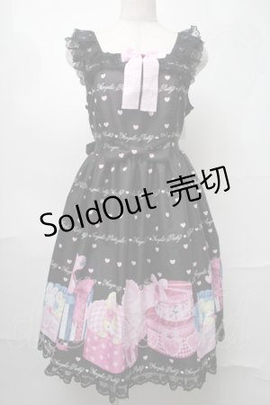 画像: Angelic Pretty / Lovely Toyboxジャンパースカート  黒 S-25-08-26-054-AP-OP-HR-ZS