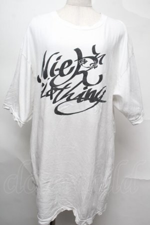 画像: NieR Clothing / プリントTシャツ  白 S-25-08-26-008-PU-TO-HR-ZS