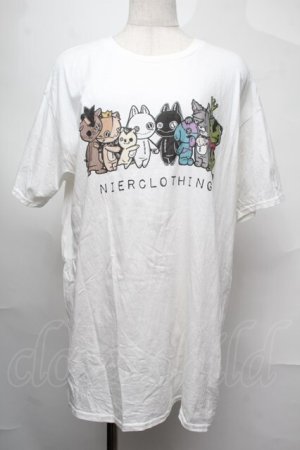 画像: NieR Clothing / プリントTシャツ  白 S-25-08-26-009-PU-TO-HR-ZS