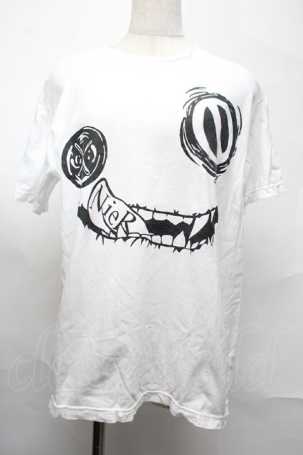 画像1: NieR Clothing / プリントTシャツ  白 S-25-08-26-010-PU-TO-HR-ZT355 (1)
