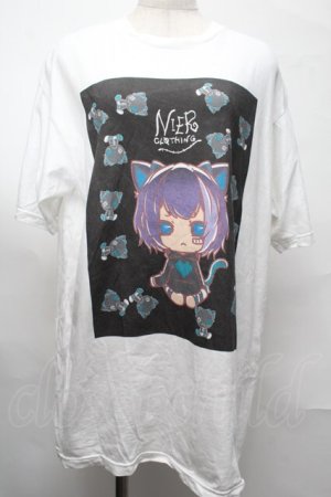 画像: NieR Clothing / プリントTシャツ  白 S-25-08-26-011-PU-TO-HR-ZS