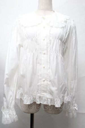 画像: BABY,THE STARS SHINE BRIGHT / ベビードールブラウス  白 S-25-08-26-015-BA-BL-AS-ZS
