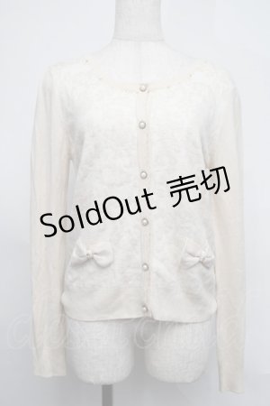画像: LODISPOTTO / リボン付きカーディガン  ベージュ S-25-08-26-021-LO-TO-HR-ZS