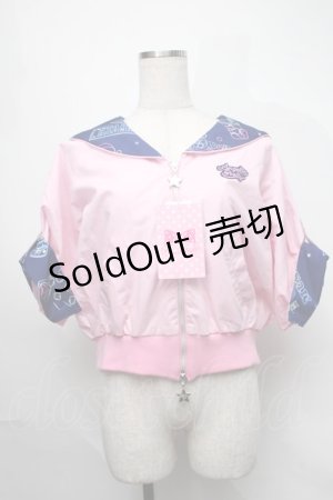 画像: Angelic Pretty / Neon Star Dinerセーラーブルゾン  ピンク S-25-08-26-023-AP-JA-HR-ZS