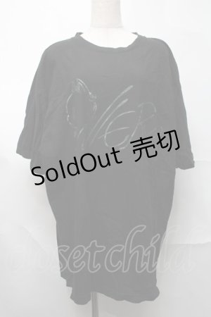 画像: NieR Clothing / プリントTシャツ  黒 S-25-08-26-028-PU-TO-HR-ZY