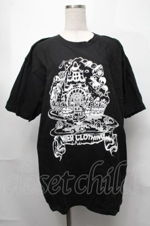 画像: NieR Clothing / プリントTシャツ  黒 S-25-08-26-029-PU-TO-HR-ZS