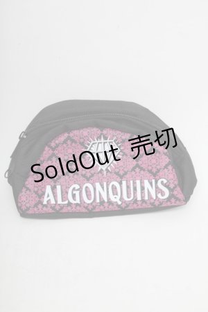 画像: ALGONQUINS / ポーチ  黒Ｘピンク S-25-08-27-001-AL-ZA-HR-ZT-K025