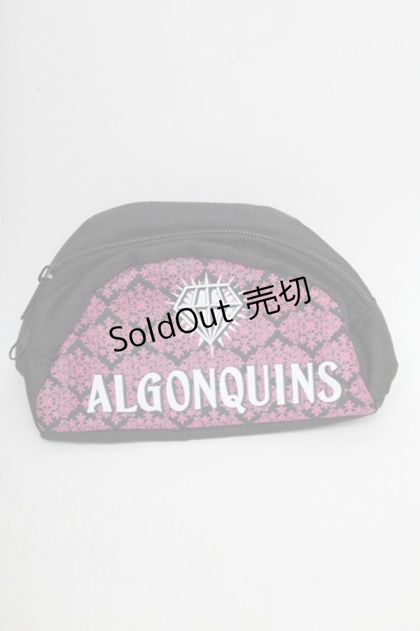 画像1: ALGONQUINS / ポーチ  黒Ｘピンク S-25-08-27-001-AL-ZA-HR-ZT-K025 (1)