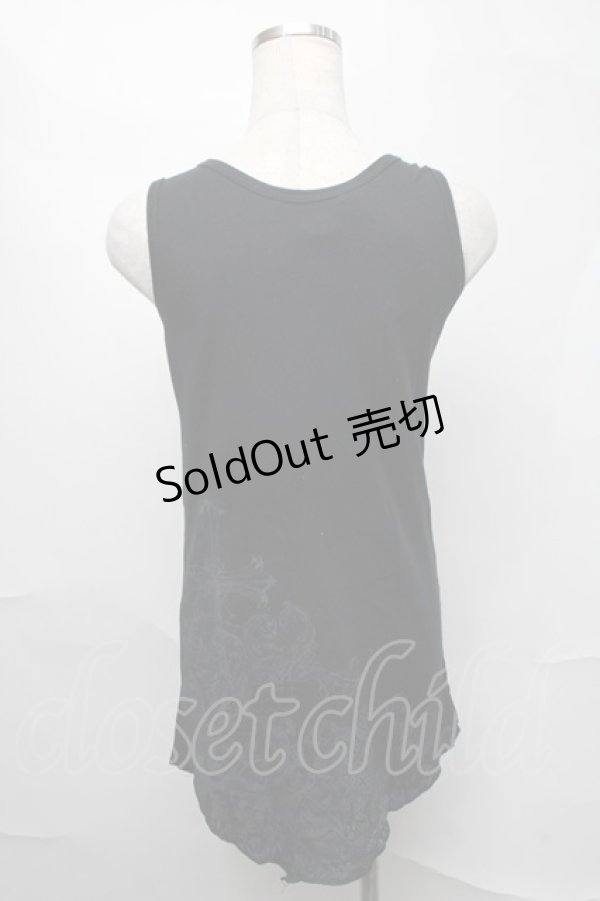 画像2: ALGONQUINS / プリントタンクトップ  黒 S-25-08-27-038-AL-TO-HR-ZS (2)