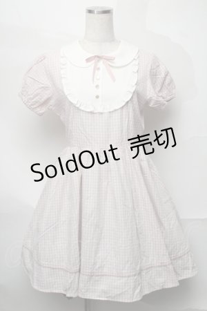 画像: Ank Rouge / ギンガムワンピース  ピンク S-25-08-27-044-CA-OP-AS-ZS
