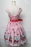 画像2: Angelic Pretty / Cherry Stampジャンパースカート  ピンク S-25-08-27-047-AP-OP-HR-ZS (2)