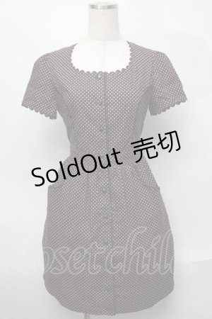 画像: MILK / ドットワンピース  黒ｘピンク S-25-08-27-056-ML-OP-AS-ZS