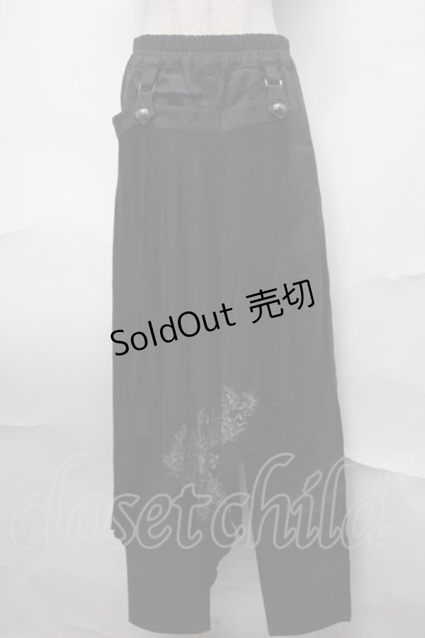 画像1: ALGONQUINS / フラップ付きパンツ  黒 S-25-08-27-063-AL-PA-HR-ZS (1)