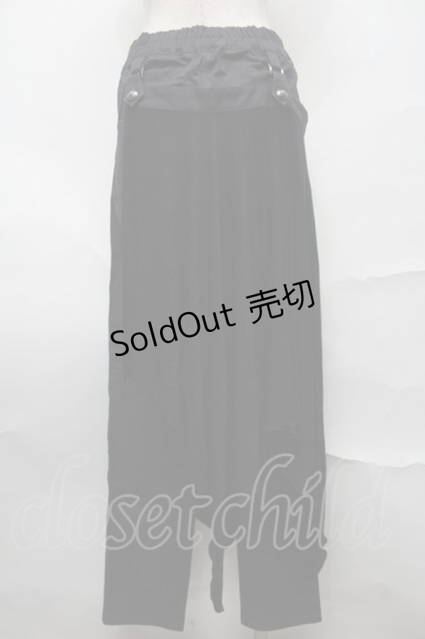 画像2: ALGONQUINS / フラップ付きパンツ  黒 S-25-08-27-063-AL-PA-HR-ZS (2)