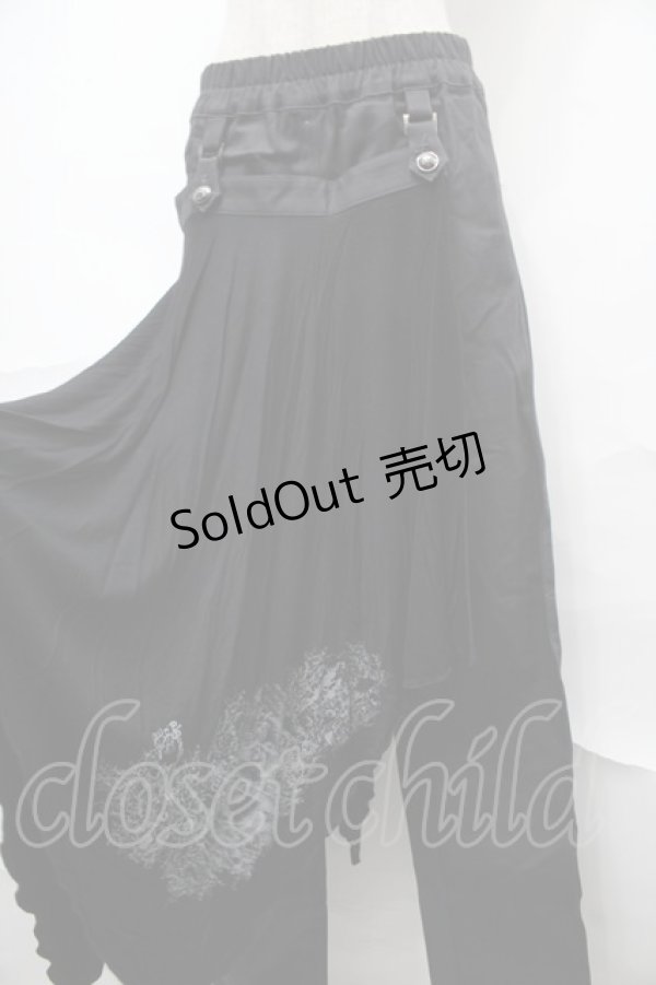 画像4: ALGONQUINS / フラップ付きパンツ  黒 S-25-08-27-063-AL-PA-HR-ZS (4)