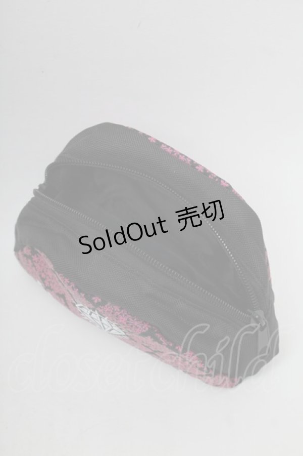 画像3: ALGONQUINS / ポーチ  黒Ｘピンク S-25-08-27-001-AL-ZA-HR-ZT-K025 (3)