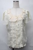 画像1: axes femme / レースフリルブラウス   S-25-08-27-018-AX-BL-AS-ZS (1)