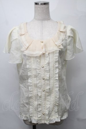 画像: axes femme / レースフリルブラウス   S-25-08-27-018-AX-BL-AS-ZS