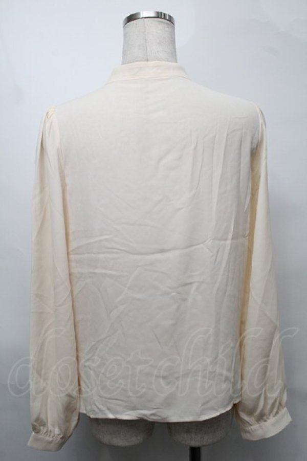 画像2: axes femme kawaii / チャイナシフォンブラウス M オフ S-25-08-27-024-AX-TO-AS-ZT522 (2)