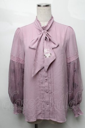 画像: axes femme kawaii / フリルブラウス  ピンク S-25-08-27-032-AX-BL-AS-ZS