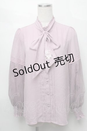 画像: axes femme kawaii / フリルブラウス  ピンク S-25-08-27-032-AX-BL-AS-ZS