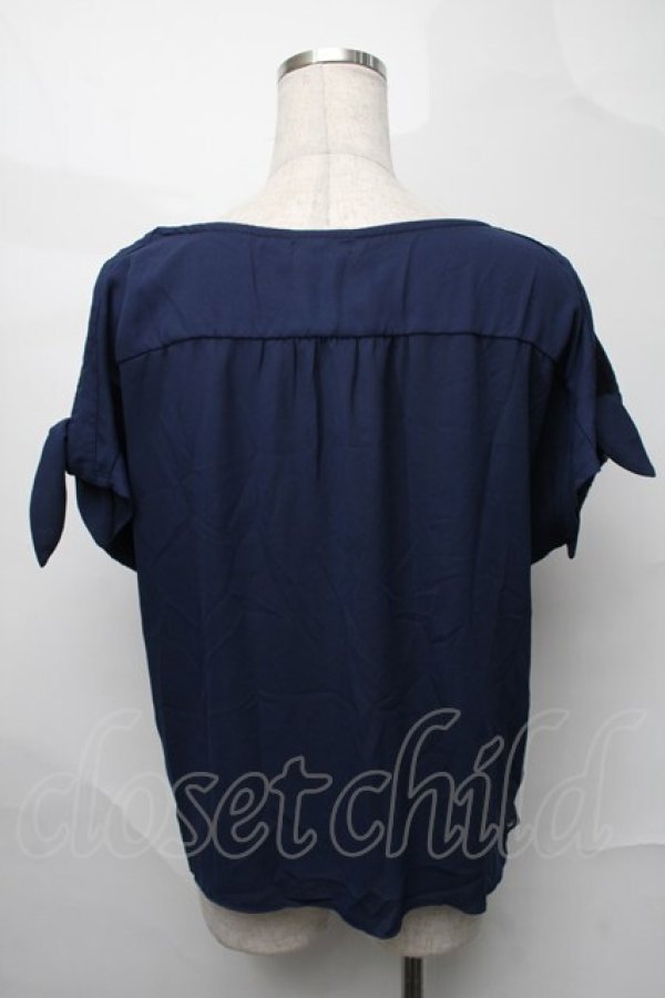 画像2: axes femme / トップス  紺 S-25-08-27-036-AX-TO-AS-ZS (2)