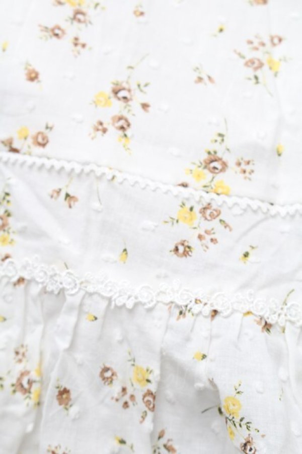 画像3: Aurora Borealis 北端晨曦（海外ブランド） / 花柄コットンレースワンピース  白 S-25-08-28-040-LO-OP-HR-ZT234 (3)