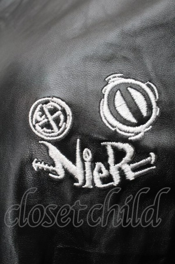 画像3: NieR Clothing / フェイクレザーワンピース  黒 S-25-08-28-047-PU-OP-HR-ZY (3)