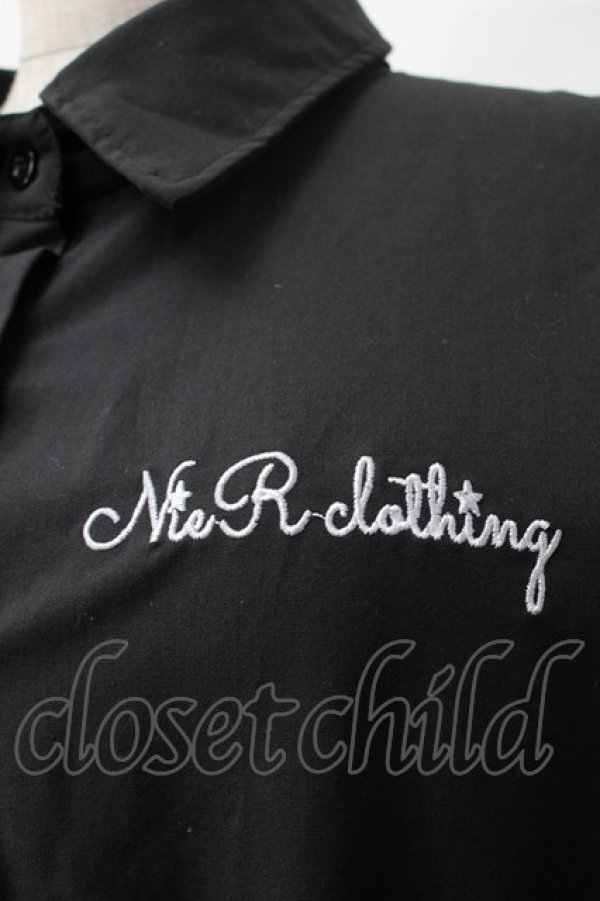 画像3: NieR Clothing / プリントレイヤードワンピース  黒ｘ青 S-25-08-28-049-PU-OP-HR-ZT258 (3)