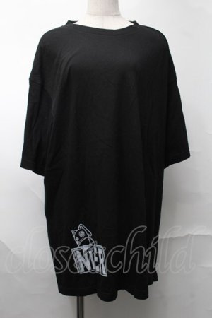画像: NieR Clothing / プリントTシャツ  黒 S-25-08-28-006-PU-TS-HR-ZS